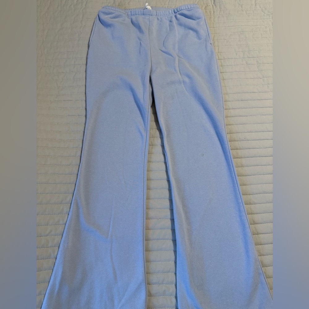 Light Blue Flared Pants